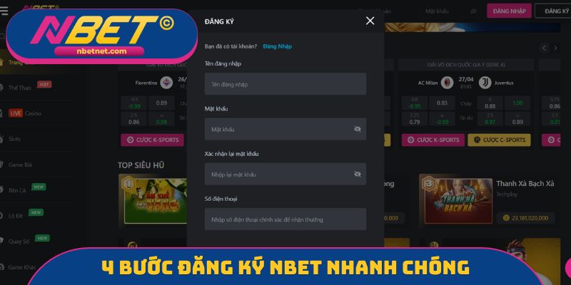 4 bước đăng ký NBET nhanh chóng