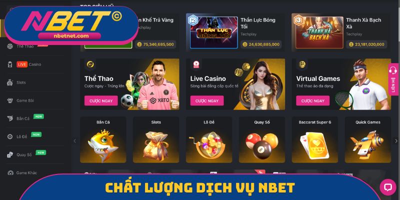 Chất lượng dịch vụ Nbet