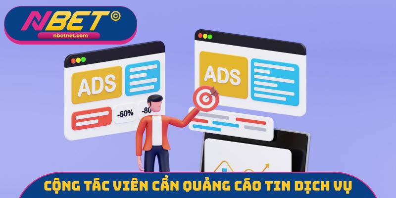 Cộng tác viên cần quảng cáo tin dịch vụ